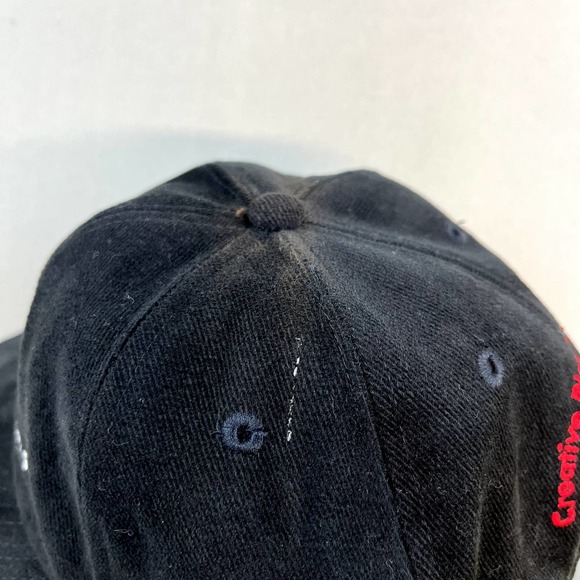 Vintage Technology Network Hat Strapback Black Red Planet Point Website Tech 90s - Picture 8 of 8